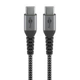 Goobay USB-C / USB-C-kabel - 0.5m - Space Grå / Sølv